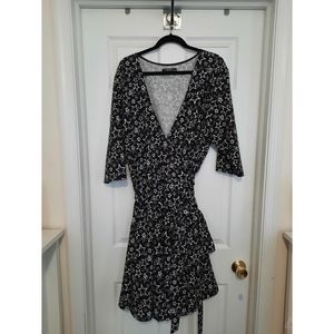 eShakti Wrap Dress, star pattern